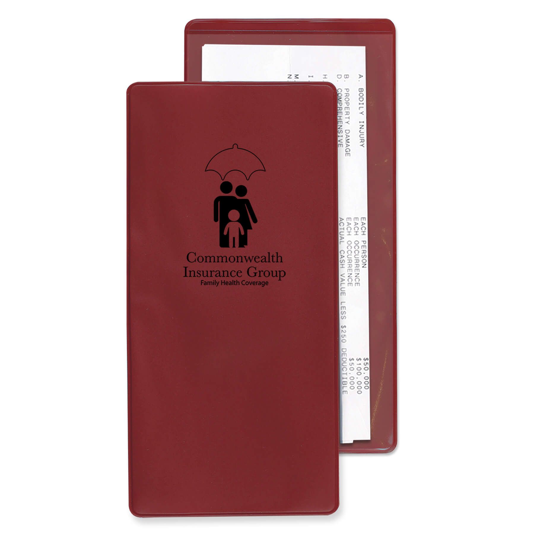 Burgundy Imprinted